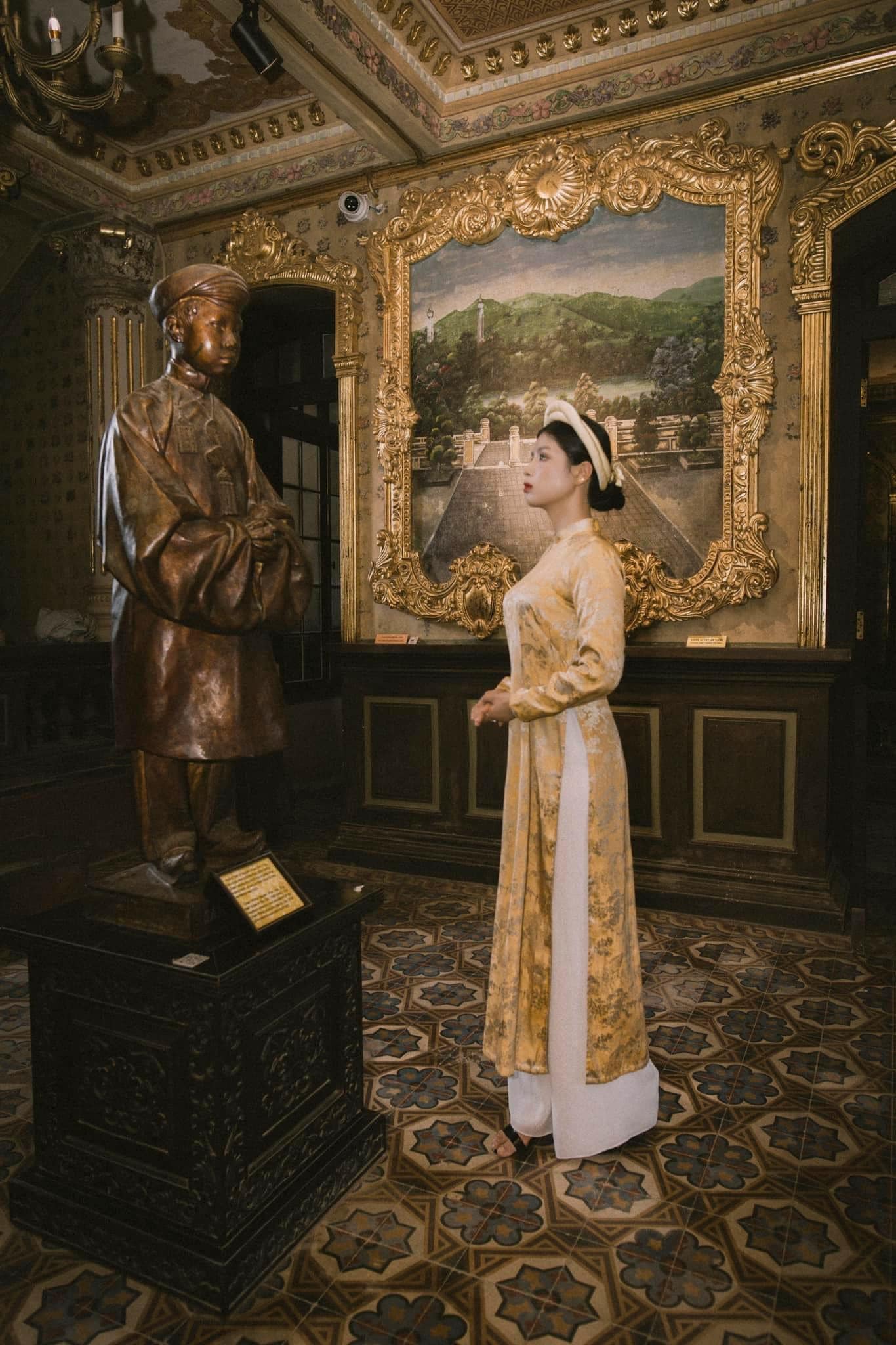 May áo dài Huế đẹp